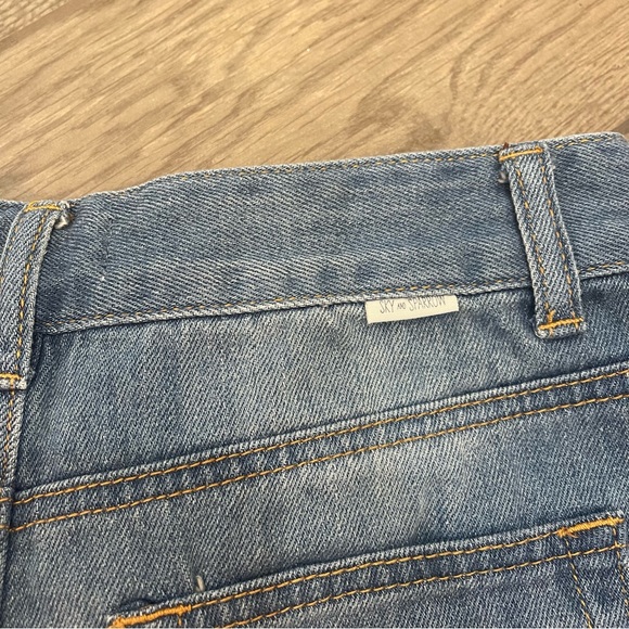 Tillys Sky and Sparrow Denim Lace Up Skirt Raw Hem - Picture 5 of 5